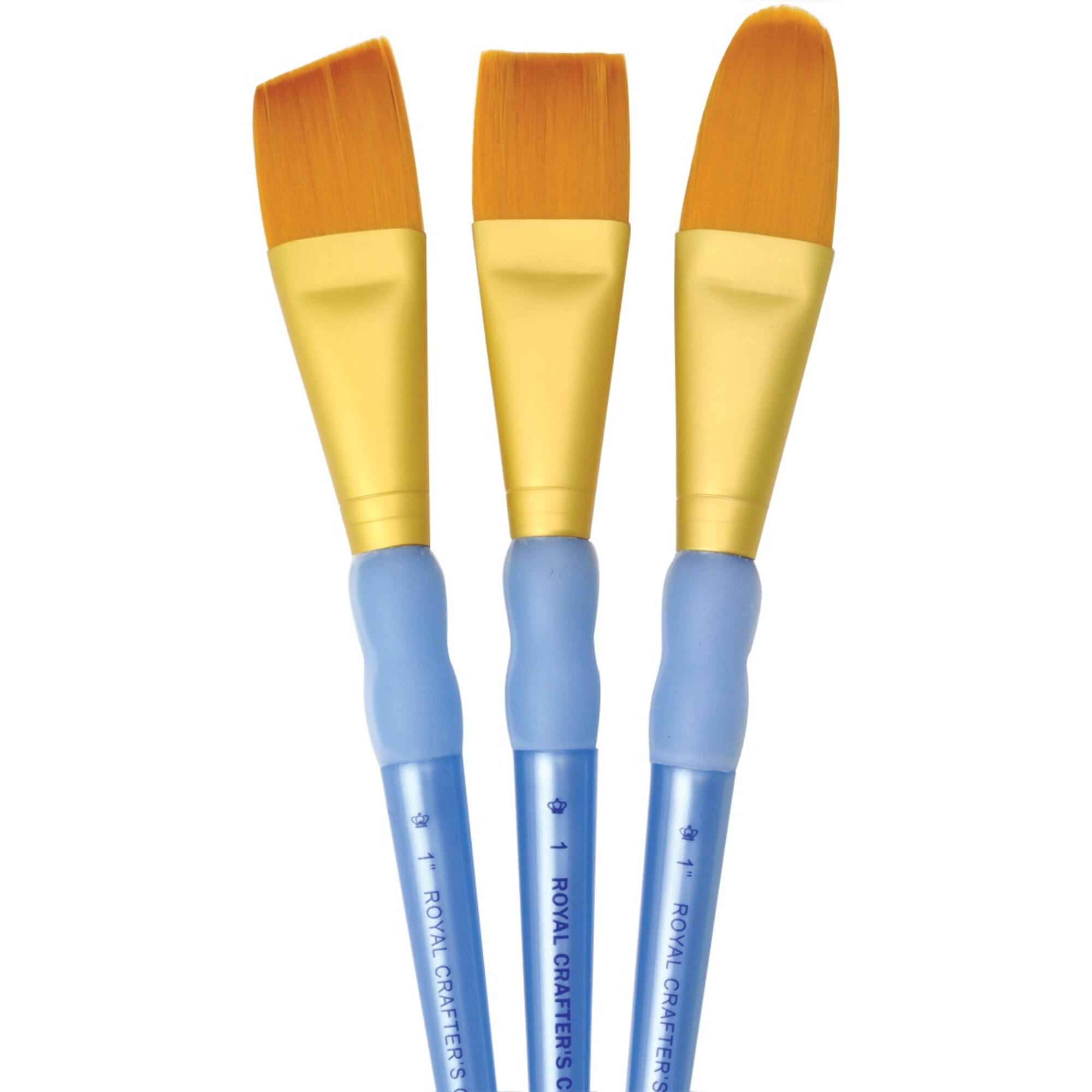 Royal & Langnickel® Crafter's Choice™ Golden Taklon Large Brush Set